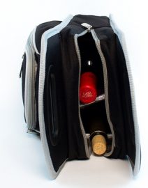 Insulated wine tote bag